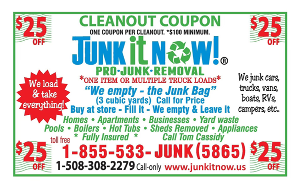Junk It Now! Discount Coupon